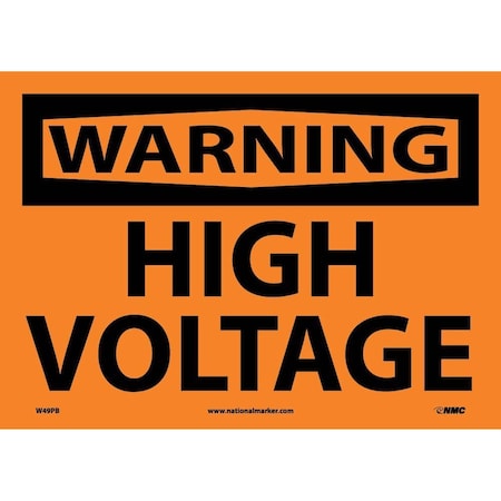 Nmc Warning High Voltage Sign W49PB