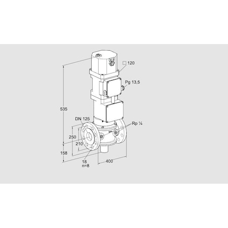 Honeywell Kromschroder VLV, MTR, GAS, VK 125F06W5XA43Z NOTE THIS I KS85314514