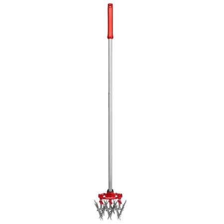 Corona Tools CORONA ComfortGEL Garden and Soil Cultivator, 8-1/2 in W, 60 in L, 3 -Tine, Steel Handle LG 3634