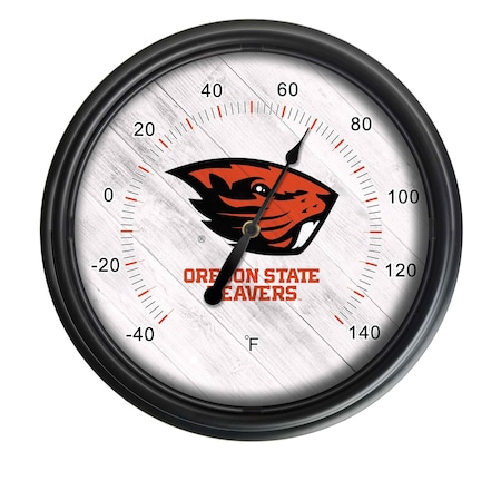 Holland Bar Stool Co Oregon State University Indoor/Outdoor LED Thermometer ODThrm14BK-08OregSt