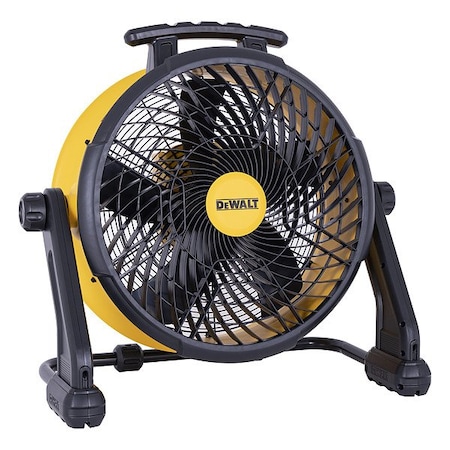 Dewalt CirculatingFan, 18inDia, Yellow, Mobile DXF1850B