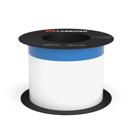 Labeltac Arc Flash Continuous Header Stock 4in x 75ft, 1.125in Header Stripe, Blue LT407AFC-1.125-C