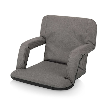 Picnic Time Family Of Brands Ventura Portable Reclining Stadium Seat, Heathered Gray 618-00-105-000-0