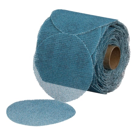 3M Blue Net Disc Roll 36450, 120, 3 in, 100 Discs/Roll, 8PK 310W