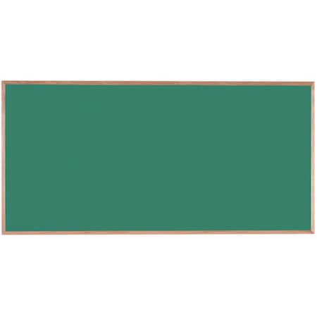 Aarco Composition Chalkboard Solid Oak Wood Frame 48"x96" Green OC4896G