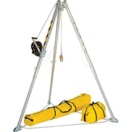 Alexander Andrew FallTech Adjustable 8 ft. Aluminum Confined Space Tripod Kit B2060799