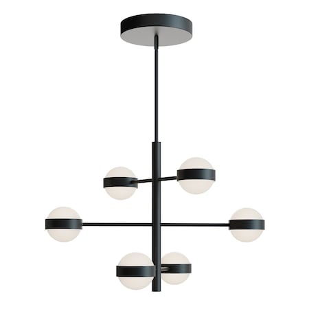 Afx Verona 6in Light LED Pendant Light, Black VRNP3X6LAJUDBK