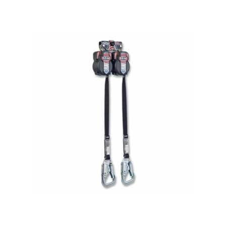 Miller TurboLite, TurboLite+ Edge Cable, 9 ft, Galv Steel Cable, One Pin Connector, Steel Locking Snap 493-MTL-LEP2-61/9FT