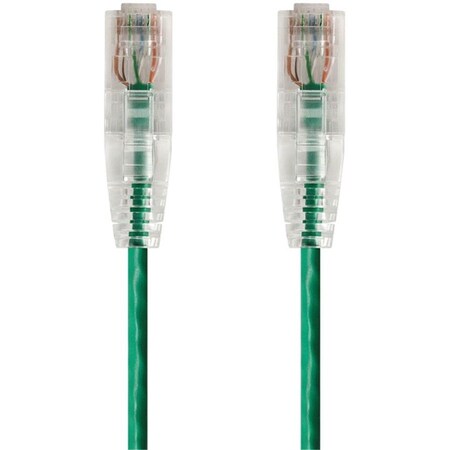 Monoprice Slim Cat6 Utp Cable 20 ft.Green 14828