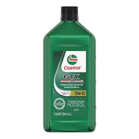 Castrol Motor Oil, 10W-30 SAE, Petroleum, 1 Qt. 06450