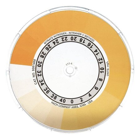 Hach Nitrate Nitrogen Color Disc, 1/4 in H 9261400