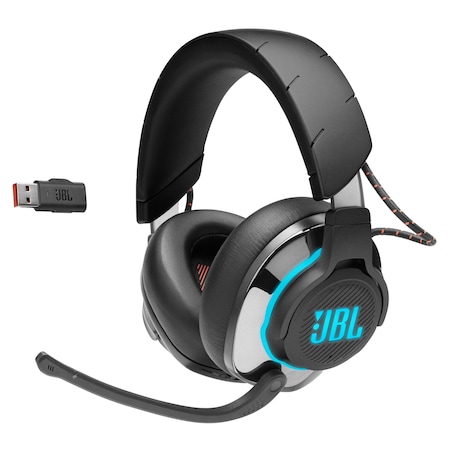Quantum 810 Noise Cancelling Wireless Bluetooth Over Ear Gaming Headset, Black