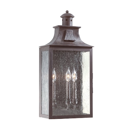 Troy Lighting Newton 3 Light Wall Sconce 23.8 In. Soft Off Black B9009-SFB