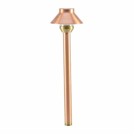 Westgate AREA LIGHT, SOLID COPPER, G4 JC BI-PIN 12V/35W MAX, COPPER, 3 FT. CABLE & NON-METALLIC SPIKE, 3W LA-112-CR