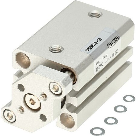 Smc Compact Guide Rod Cylinder, CQM CDQMB16-10
