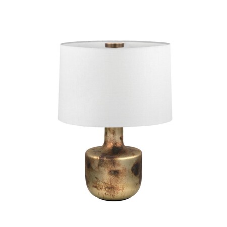 Troy Lighting Terron 1 Light Table Lamp, Patina Brass, 17 In x 22 In PTL5128-PBR