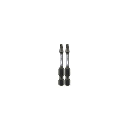 Master Mechanic Impact Power Bit, Square SQ2, 2 In - pair 255392