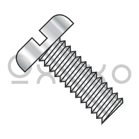 10-24X1/2 Slotted Pan Machine Screw Fully Threaded 18-8 Stainless Steel, 3000PK