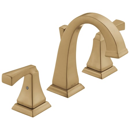 Delta Dryden Two Handle Widespread Bathroom Faucet 3551-CZMPU-DST