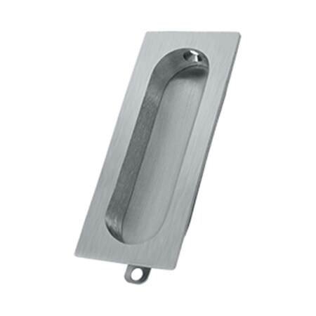 Patioplus 3.12 x 0.93 in. Rectangle Flush Pull, Satin Chrome - Solid PA829675