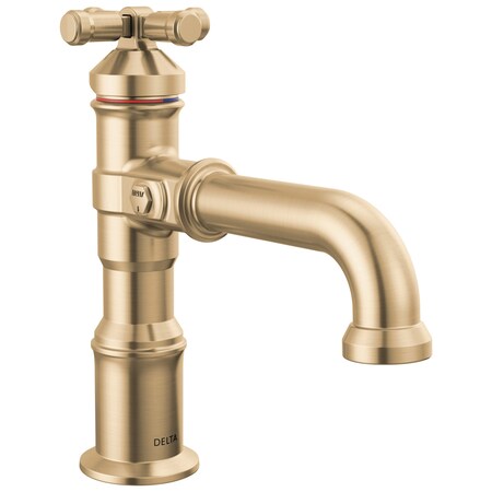 Delta Broderick Single Handle Bathroom Faucet In Lumicoat Champagne Bronze 587-CZ-PR-DST