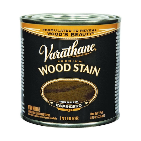 Varathane Wood Stain, Espresso, Liquid, 0.5 pt, Can 241414