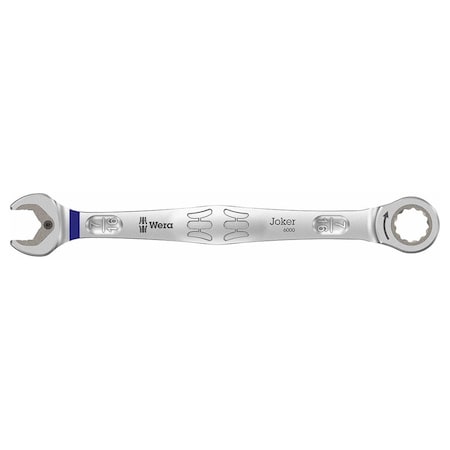 Wera 0.4375 in. Joker Ratcheting Combination Wrench, Nickel Chrome 5073282001