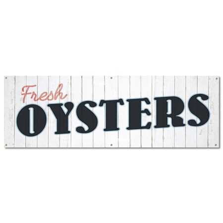 Signmission Oysters, 24 Inch, Banner B-72-30408