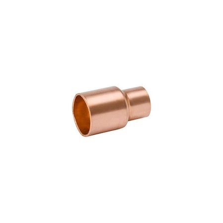 Streamline Wrot Copper Pipe Coupling With Stop, 1/2 x 1/4-In. W 61025