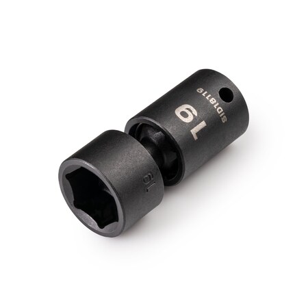 Tekton 3/8 in Drive Impact Universal Joint Socket 19 mm, Metric SID18119