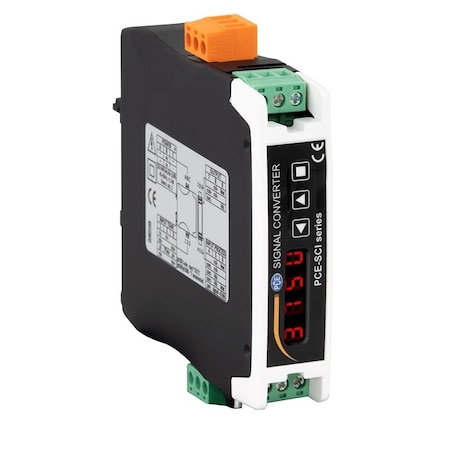 Pce Instruments Multisignal DIN-rail converter, supports mA/V, RTD, NTC, and thermocouples, 4-20 mA/0-10 V output PCE-SCI-U