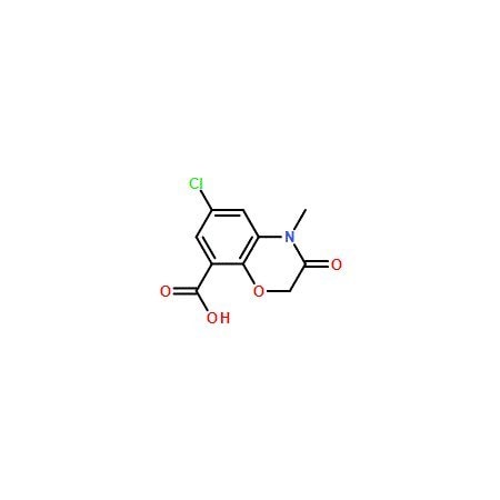 Ak Scientific 6-Chloro-3, 4-dihydro-4-methyl-3-oxo-2H-1, 4-benzoxanine-8-carboxylic acid (1g), CAS 123040-79-9 O161-1g