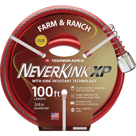 Teknor Apex NeverKink XP 3/4'' x 100 Ft. Farm & Ranch Hose 9846-100