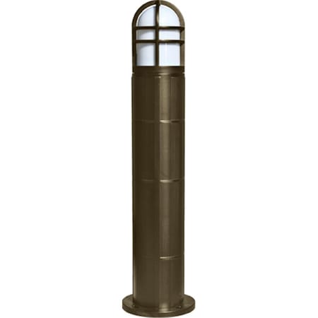 Feeltheglow 60W 120V Fiberglass Bollard, Bronze - 42 x 10.25 x 10.25 in. FE2940595