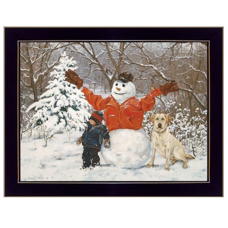 Homeroots Buddies 2 Black Framed Print Wall Art 415325