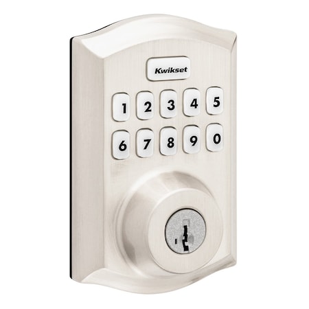 Kwikset Keypad Deadbolts Satin Nickel HC620TRLZW700LR-15S