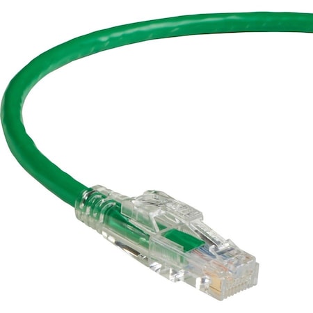 Black Box CAT6 550-MHz Locking Snagless Stranded Ethernet Patch Cable - Unshielded UTP, CM PVC RJ45 C6PC70-GN-03