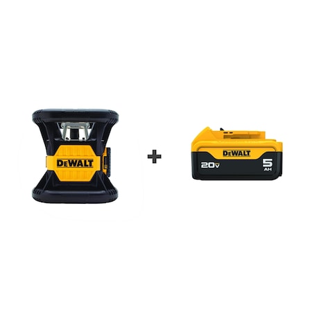 Dewalt Rotary Laser, Cordless, 20v, Bonus Battery DW079LG/DCB205