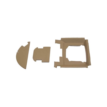 K&M Mfg Complete Headliner Kit for John Deere Utility European Series With Hatch Brindle Brown 4543