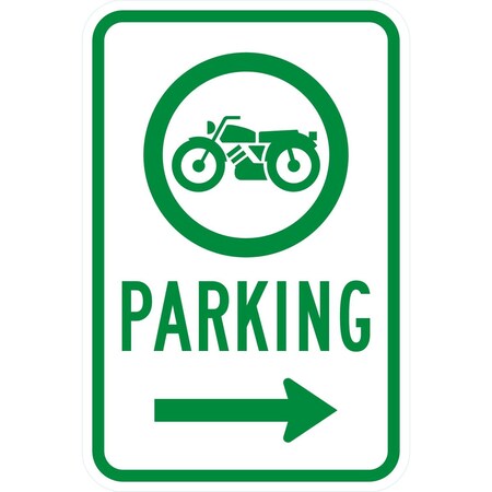 Lyle Parking --> (W/Sym), 12x18, High Intensity Prismatic, White G-4420-HI_12x18