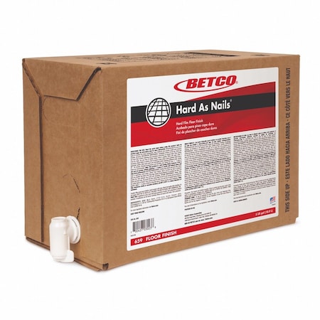 Betco Hard as Nails Floor Finish, 5 gal Bag-in-Box 659B500