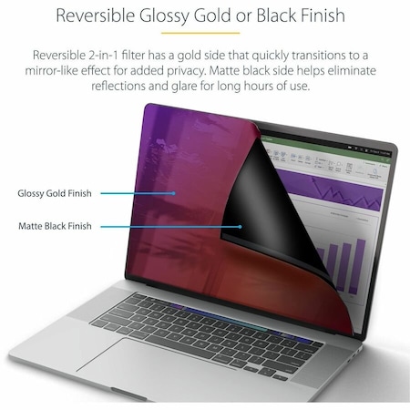 Startech.Com 14IN MACBOOK PRO 21/23 PRIVACY SCREEN, GOLD FILTER W/ENHANCED PRIVACY, COMPUTER SECURITY 142MG-PRIVACY-SCREEN