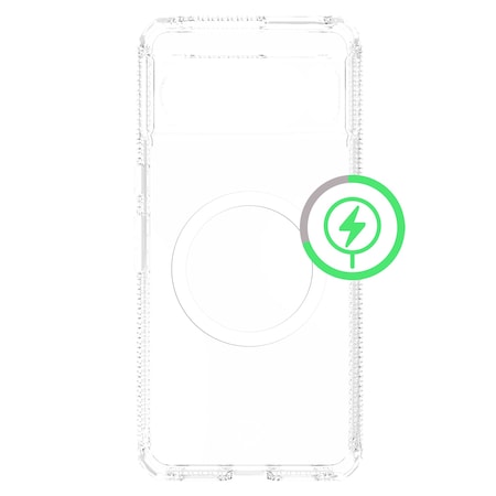 Itskins Hybrid_r Clear Magsafe Case For Google Pixel 8 Pro, Transparent GGGP-HMACR-TRSP