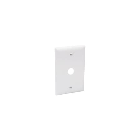 Pass & Seymour Wall Plate, Telephone/Cable-Outlet, White Thermoplastic TP60W