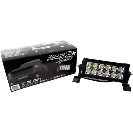 Race Sport Street Series 8In 36W/2,340Lm Led Light Bar W/ Harness RS-LED-36W