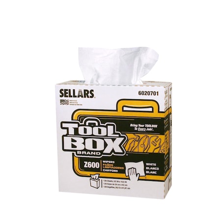 Sellars Toolbox Z600 Interfold 126Ct White 8.5"X16.5" Sht 8/Cs, 8PK 6020701