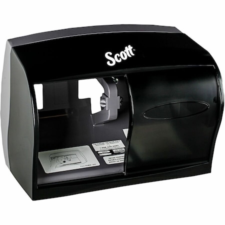 Scott Scott Single Roll Toilet Paper Dispenser (09604), Black, 11.0" x 7.63" x 6.0" (Qty 1) 09604