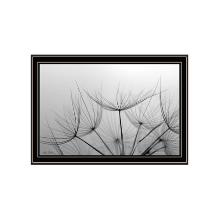 Homeroots Love is a Delicate Flower Black Framed Print Wall Art 530160
