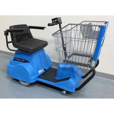 Electro Kinetic Technologies ELECTRIC SHOPPING CART RIDER CAPACITY 75O LBS. BASKET CAPACITY 250 LBS.  BLUE EZS--8000-BEA