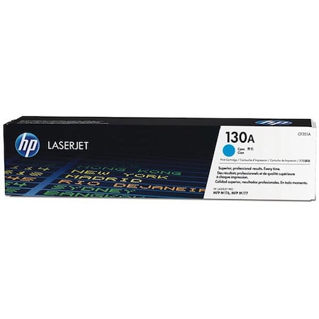 Hp 130A (CF351A) Cyan Original LaserJet Toner Cartridge (1,000 Yield) CF351A